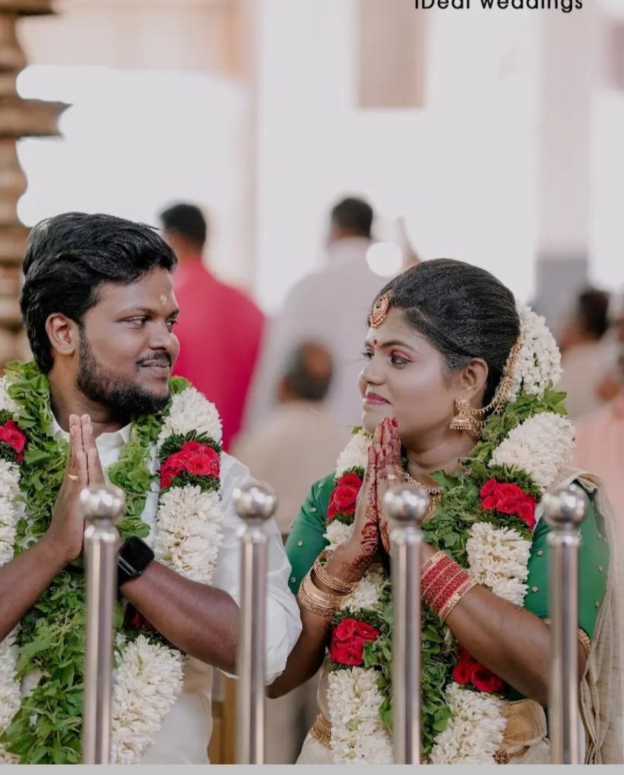 Bride and Groom Namaste Ritual